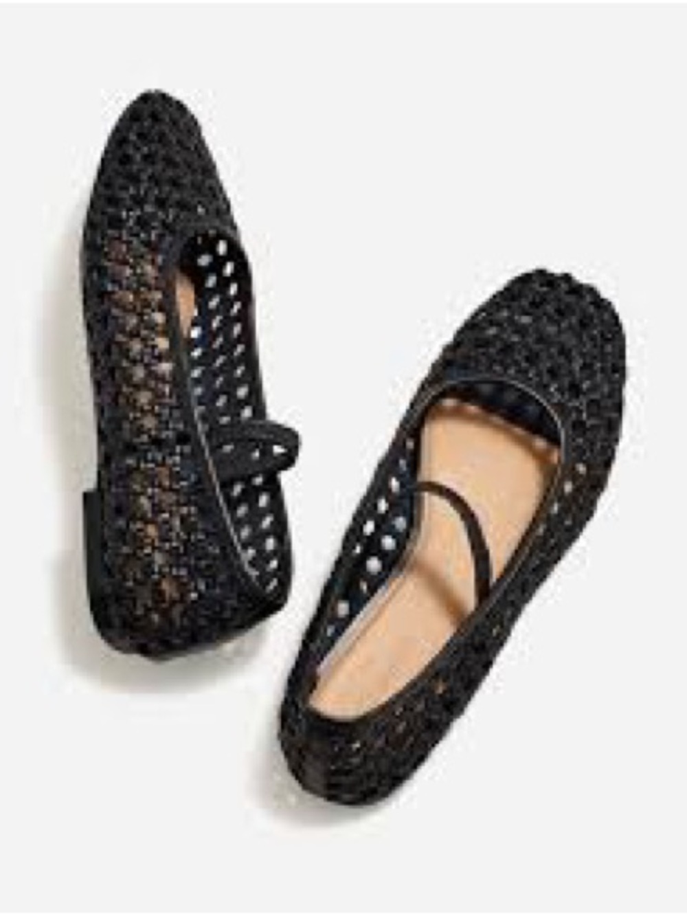 Madewell The Greta Ballet Flat True Black Size 8
